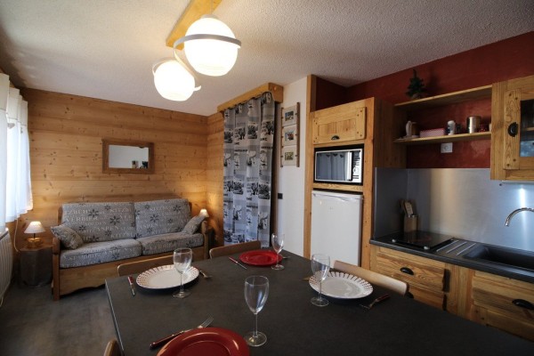 Studio avec coin montagne 4 personnes – Résidence Le Caribou