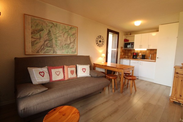 2pièces 5pers : garage au pied des pistes